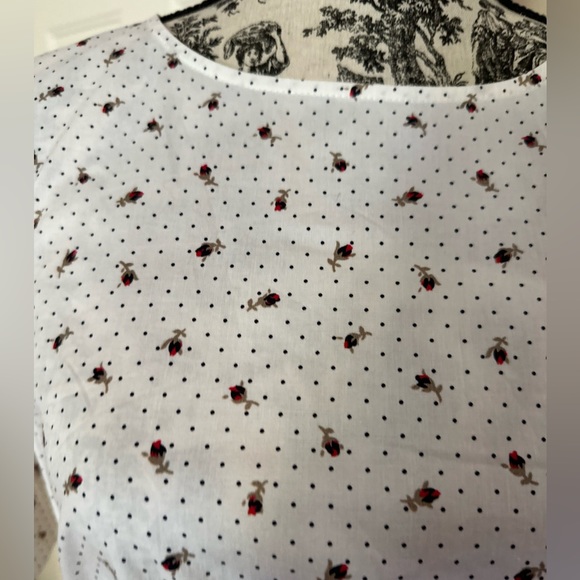 Cynthia Rowley, never been worn, size Large cotton flower print ruffle dress. - Picture 2 of 9